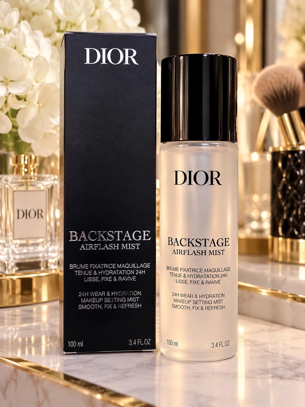 BIN Dior Backstage Airflash Radiance Mist 3.4 oz 100ml Makeup Setting Spray NIB